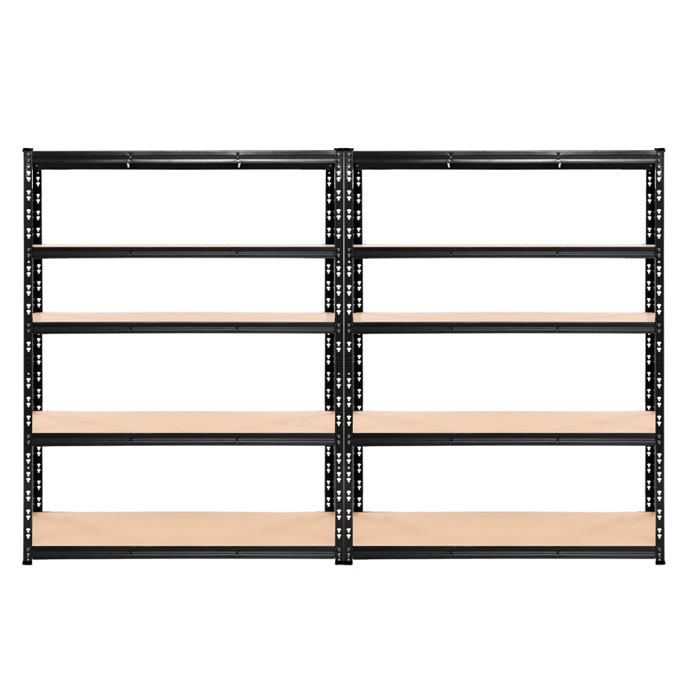 Giantz 2.4Mx1.8M Garage Shelving Warehouse Rack Pallet Racking Storage Steel Black