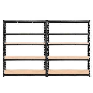 Giantz 2.4Mx1.8M Garage Shelving Warehouse Rack Pallet Racking Storage Steel Black