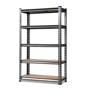 Giantz 1.8M 5-Shelves Steel Warehouse Shelving Racking Garage Storage Grey