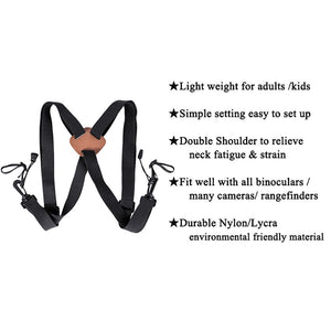 X Shaped Harness Strap Best Chest For Hunters Photographers And Golfers Black