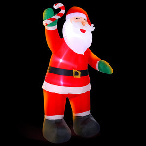 Jingle Jollys Christmas Inflatable Santa 3M Xmas Outdoor Decorations Led Lights