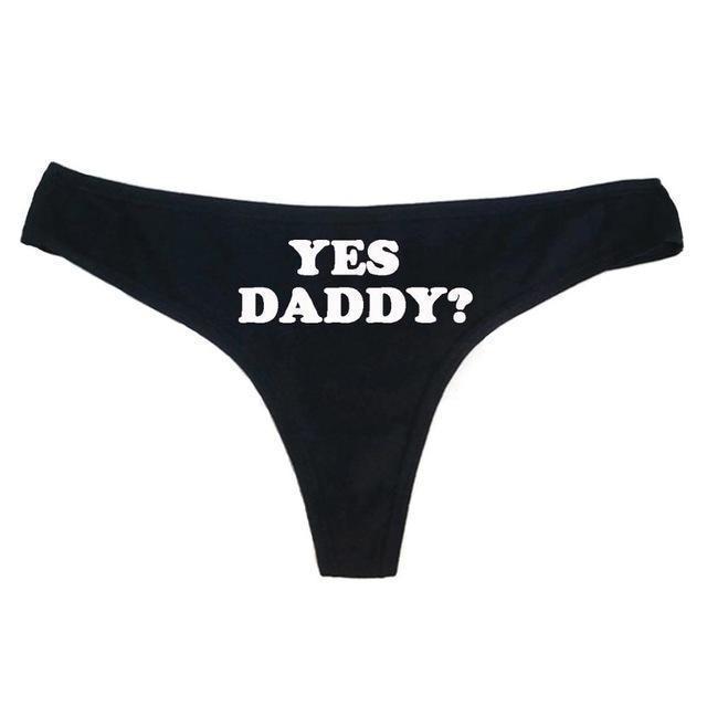 Yes Daddy Thong Ddlg Women Underwear Panties