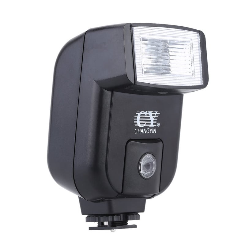 Mini Universal Flash Speedlite Hot Shoe Sync Port With Adjustable Pitch Angle