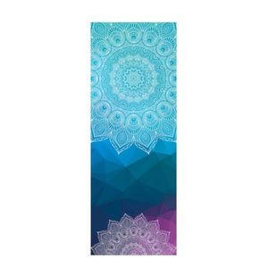 Colourful Mandala Yoga Towel Non Slip Portable Travel Pilates Blanket