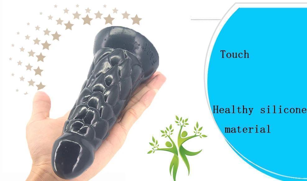 House Of Dasein Silicone Butt Plug Anal Dildo 19.4Cm 6.4Cm Thick Black