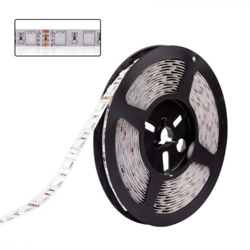 1 5 Metet Per Metre 60Pcs 5050 Rgb Led Strip Lights Kit With Ir 44Key Remote Controldc12v