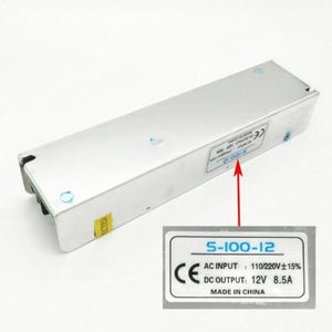 12V 8.5A / 10A100 120W Constant Voltage Ac Dc Switching Power Supply Converter 110 220V To Sliver