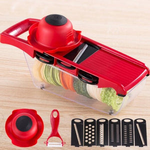 Zs 8983 Vegetable Fruit Slicer Cutter Kitchen Magic Tool Red