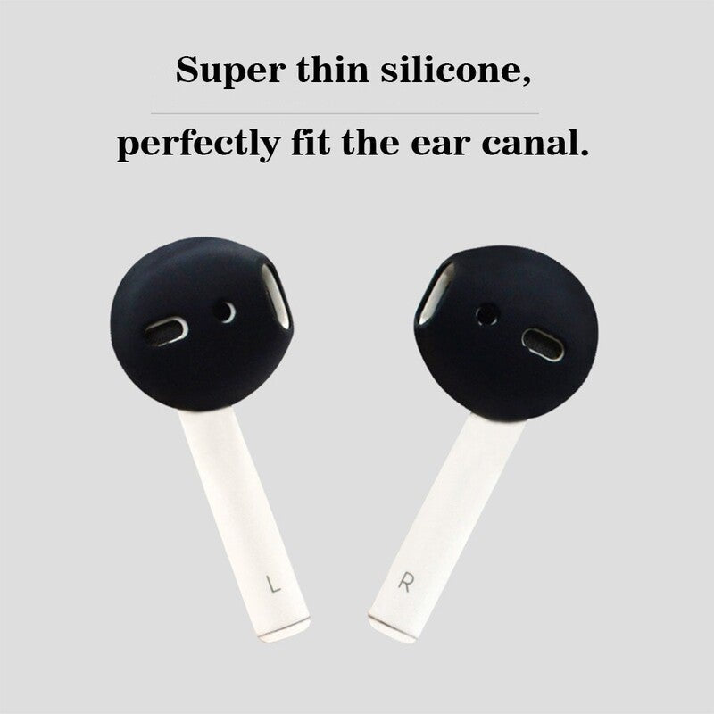Soft Ultra Thin Earphone Tips Anti Slip Earbud Silicone Earphone Case Cover Compatible With Apple Airpods Earpods-1
