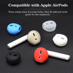 Soft Ultra Thin Earphone Tips Anti Slip Earbud Silicone Earphone Case Cover Compatible With Apple Airpods Earpods-5