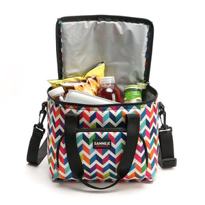 10L Thermal Food Picnic Lunch Bags Cooler Lunch Box Portable Multifunction Lunch Bag Ver 8