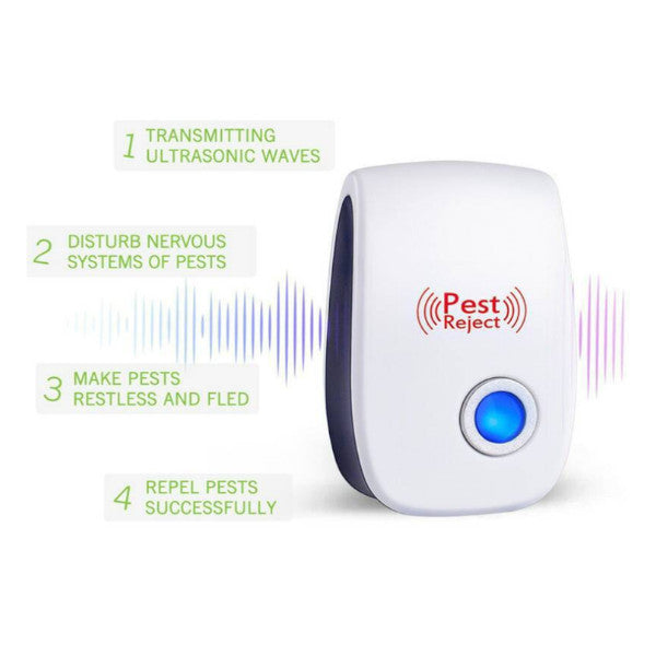 6 Packs Ultrasonic Pest Repeller Electronic Indoor Plug For Insects Miceant Mosquito Spider Rodent Roach Repellent