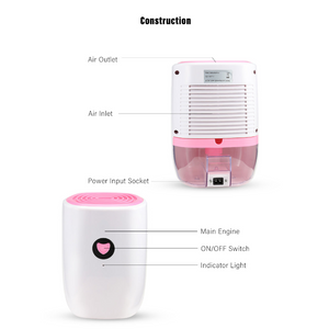 Mini Mute Dehumidifier Bedroom Dryer Office Basement Household