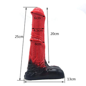 Animal Horse Big Dong Silicone Cock And Balls Dildo Penis Large