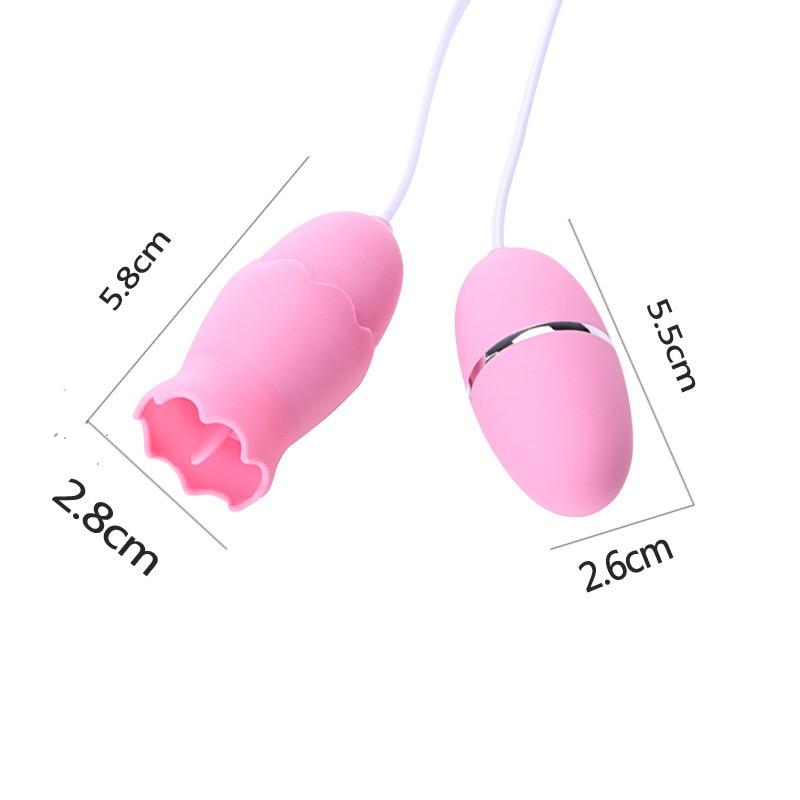 Usb Licking Tongue Egg Bullet Vibrator Clitoral Female Nipple Oral Sex Toy
